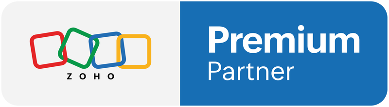 Insignia de Zoho Premium Partner